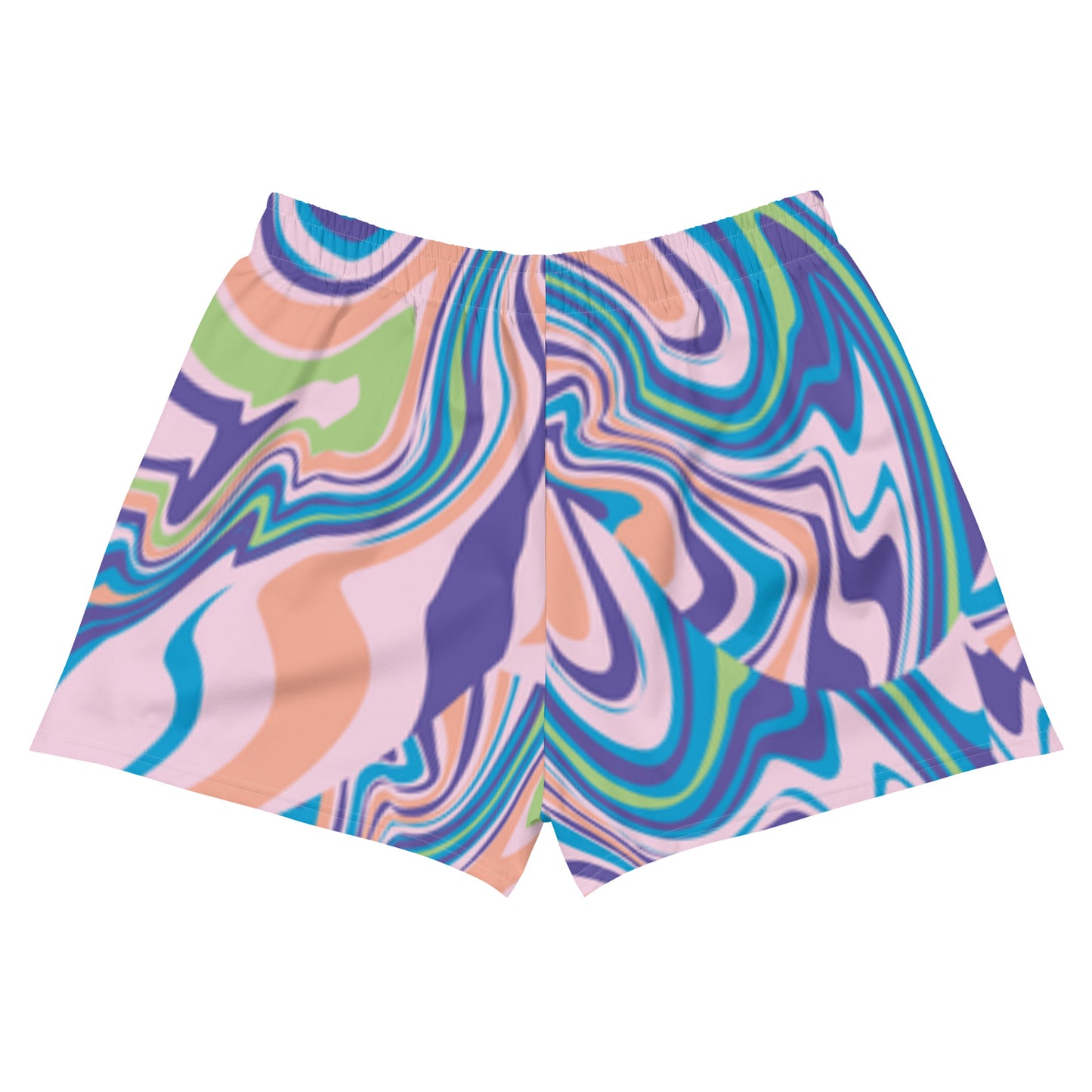 Seathos Women’s Psychedelic Swirl Athletic Shorts